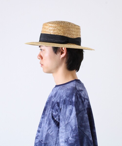 GLOSTER（グロスター）の「【GLOSTER/グロスター】SWICH BOATHER HAT ハット 麦わら カンカン帽（ハット・メンズ・ベージュ系その他/ベージュ系その他2・FREE）」の4枚目の写真