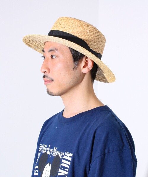 GLOSTER（グロスター）の「【GLOSTER/グロスター】SWICH BOATHER HAT ハット 麦わら カンカン帽（ハット・メンズ・ベージュ系その他/ベージュ系その他2・FREE）」の6枚目の写真