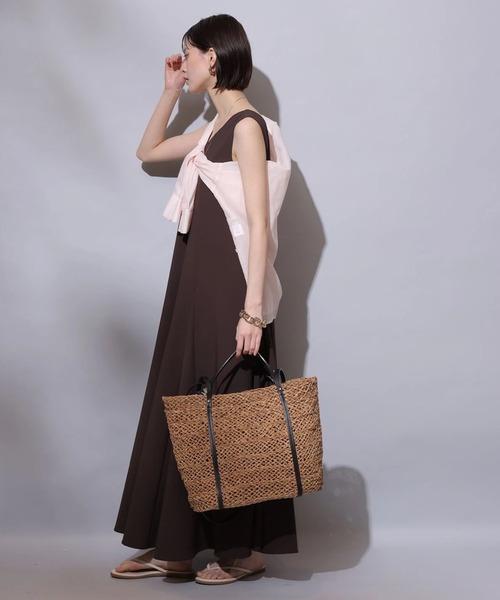 新品 アルページュストーリー ラッシュガード Ａライン ワンピース 茶 ラッシュガードAラインワンピース（ワンピース）｜Arpege story