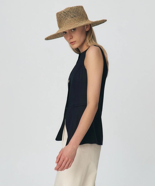 KUME/クメ Linen Boat-neck Vest ベスト（ベスト）｜KUME（クメ