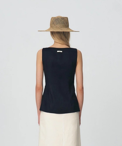 KUME/クメ Linen Boat-neck Vest ベスト（ベスト）｜KUME（クメ