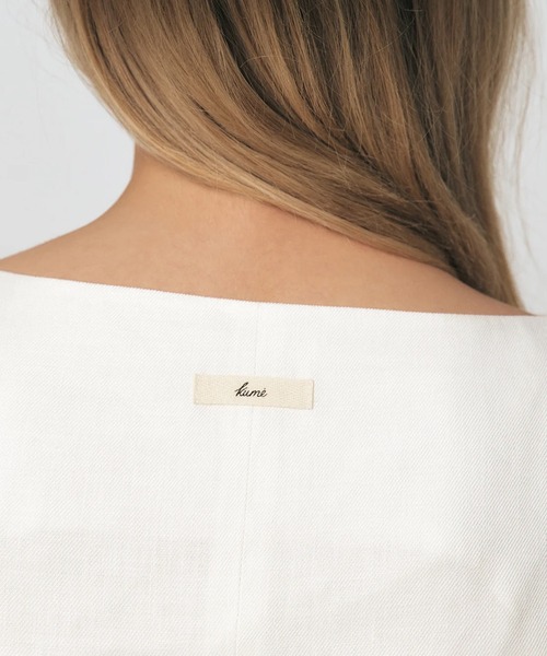 KUME/クメ Linen Boat-neck Vest ベスト（ベスト）｜KUME（クメ
