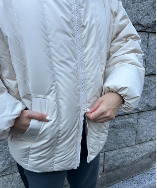 PROVOKE (プロヴォーク)の「DOLMAN S DOWNJACKET(ダウンジャケット/コート・レディース・ブラック/アイボリー・FREE)」の6枚目の写真