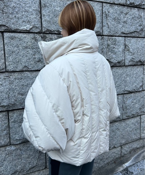 PROVOKE (プロヴォーク)の「DOLMAN S DOWNJACKET(ダウンジャケット/コート・レディース・ブラック/アイボリー・FREE)」の5枚目の写真
