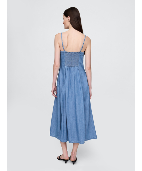 GAP（ギャップ）の「デニム マキシワンピース（ワンピース・レディース・インディゴブルー・XS/S/M/XXS/L）」の2枚目の写真