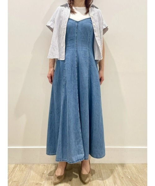 GAP（ギャップ）の「デニム マキシワンピース（ワンピース・レディース・インディゴブルー・XS/S/M/XXS/L）」の8枚目の写真
