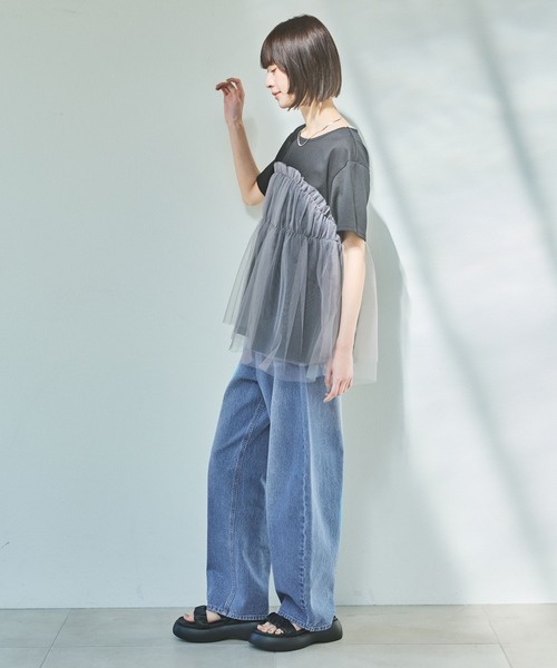 LAKOLE(ラコレ)の「ぷっくりギャザーサンダル / 290745(サンダル・レディース・ブラック/シルバー・LARGE/MEDIUM)」の4枚目の写真