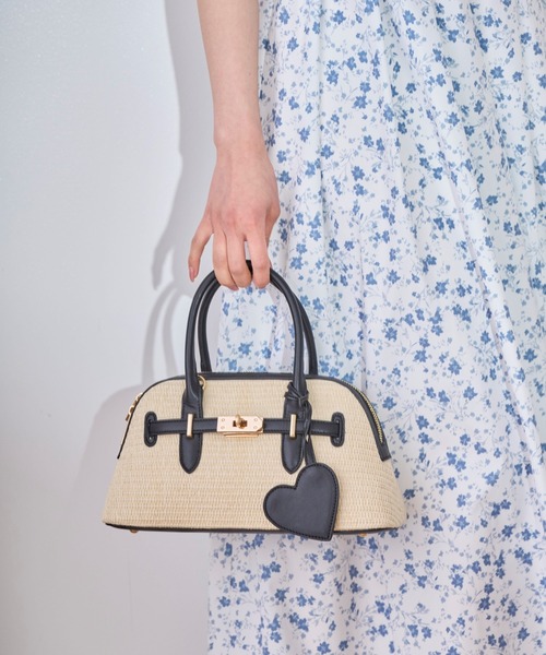 31 Sons de mode(トランテアン ソン ドゥ モード)の「雑材ベルトボストンバッグ(ボストンバッグ・レディース・オフホワイト/ベージュ・フリー)」の15枚目の写真