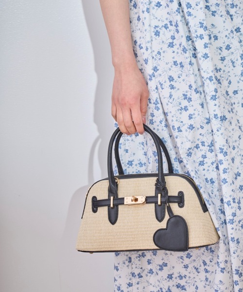 31 Sons de mode(トランテアン ソン ドゥ モード)の「雑材ベルトボストンバッグ(ボストンバッグ・レディース・オフホワイト/ベージュ・フリー)」の16枚目の写真