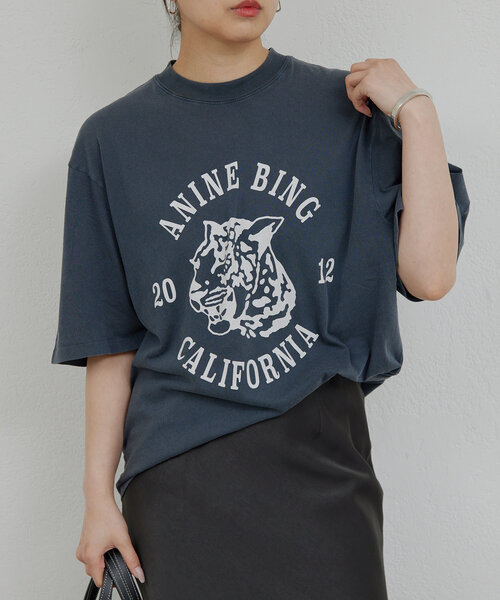 【2025年最新】大人気ブランドの人気アイテム  ANINEBING】カレッジレオパードTee（Tシャツ/カットソー トップス