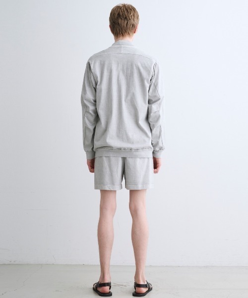 three dots（スリードッツ）の「ピグメントダイコットン ブルゾン（ブルゾン・メンズ・ブラック/オリーブ/ライトグレー・MEDIUM/LARGE/SMALL）」の8枚目の写真