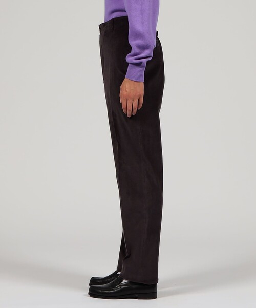BERNARD ZINS（ベルナルドザンス）の「BERNARD ZINS SPENDER コットンコーデュロイ ワイドトラウザーズ（スラックス・メンズ・レッド系その他/パープル・40/38）」の5枚目の写真