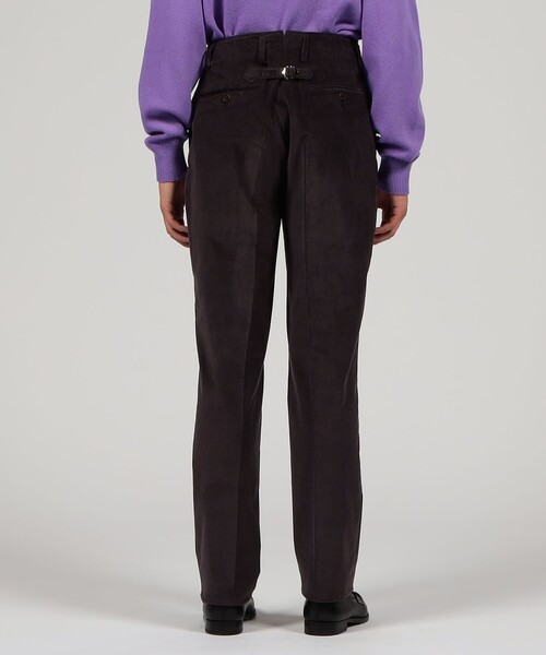 BERNARD ZINS（ベルナルドザンス）の「BERNARD ZINS SPENDER コットンコーデュロイ ワイドトラウザーズ（スラックス・メンズ・レッド系その他/パープル・40/38）」の6枚目の写真