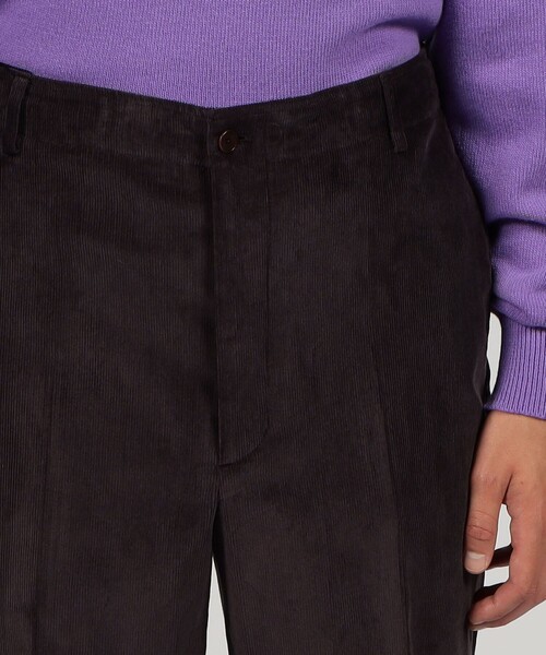 BERNARD ZINS（ベルナルドザンス）の「BERNARD ZINS SPENDER コットンコーデュロイ ワイドトラウザーズ（スラックス・メンズ・レッド系その他/パープル・40/38）」の7枚目の写真