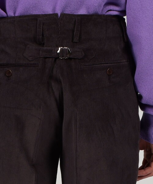 BERNARD ZINS（ベルナルドザンス）の「BERNARD ZINS SPENDER コットンコーデュロイ ワイドトラウザーズ（スラックス・メンズ・レッド系その他/パープル・40/38）」の8枚目の写真