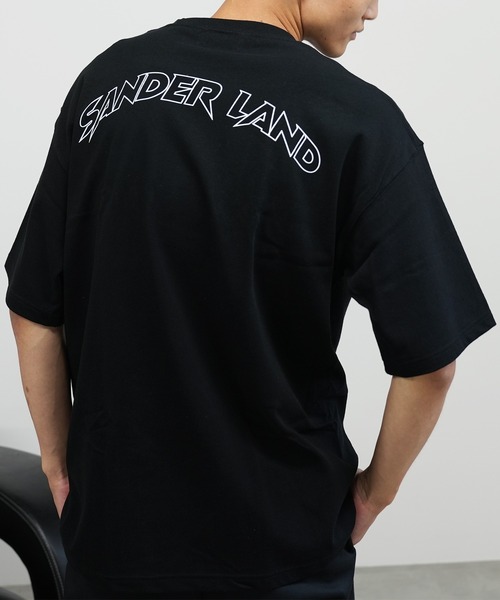 BASIS(ベイシス)の「SANDER LAND 9.1ozマグナムウェイト バックアーチロゴ ビッグシルエット 半袖Tシャツ(Tシャツ/カットソー・メンズ・ホワイト/ブラック・MEDIUM/LARGE/X-LARGE)」の1枚目の写真
