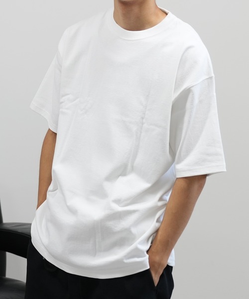 BASIS(ベイシス)の「SANDER LAND 9.1ozマグナムウェイト バックアーチロゴ ビッグシルエット 半袖Tシャツ(Tシャツ/カットソー・メンズ・ホワイト/ブラック・MEDIUM/LARGE/X-LARGE)」の4枚目の写真