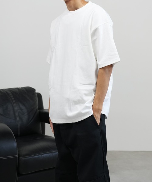 BASIS(ベイシス)の「SANDER LAND 9.1ozマグナムウェイト バックアーチロゴ ビッグシルエット 半袖Tシャツ(Tシャツ/カットソー・メンズ・ホワイト/ブラック・MEDIUM/LARGE/X-LARGE)」の5枚目の写真