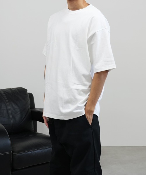 BASIS(ベイシス)の「SANDER LAND 9.1ozマグナムウェイト バックアーチロゴ ビッグシルエット 半袖Tシャツ(Tシャツ/カットソー・メンズ・ホワイト/ブラック・MEDIUM/LARGE/X-LARGE)」の6枚目の写真