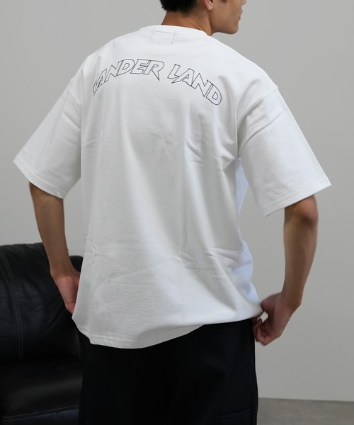 BASIS(ベイシス)の「SANDER LAND 9.1ozマグナムウェイト バックアーチロゴ ビッグシルエット 半袖Tシャツ(Tシャツ/カットソー・メンズ・ホワイト/ブラック・MEDIUM/LARGE/X-LARGE)」の10枚目の写真