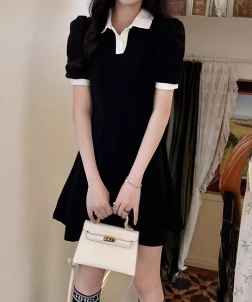 Dita Muaj.（ディータムアージュ）の「ミニパフスリーブワンピース（ワンピース・レディース・ブラック・FREE）」の12枚目の写真