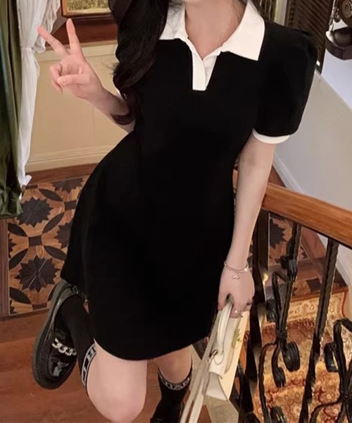 Dita Muaj.（ディータムアージュ）の「ミニパフスリーブワンピース（ワンピース・レディース・ブラック・FREE）」の9枚目の写真