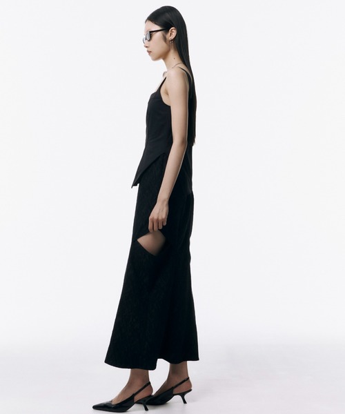 JOSE MOON（ジョゼムーン）の「DOCKING DRESS/ドッキングドレス（ワンピース・レディース・ブラック/サックスブルー・36/38）」の5枚目の写真