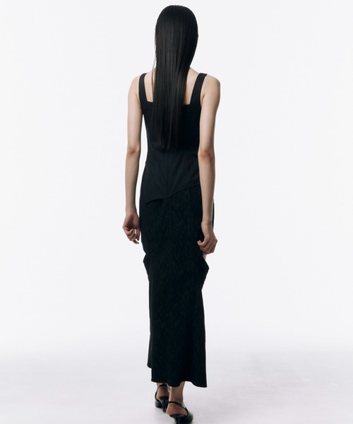 JOSE MOON（ジョゼムーン）の「DOCKING DRESS/ドッキングドレス（ワンピース・レディース・ブラック/サックスブルー・36/38）」の6枚目の写真