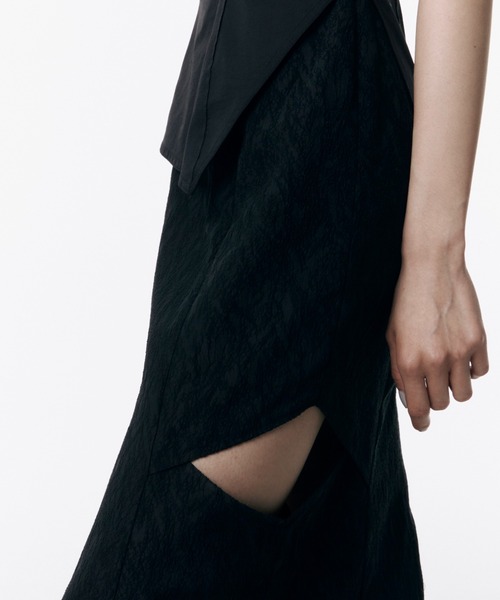 JOSE MOON（ジョゼムーン）の「DOCKING DRESS/ドッキングドレス（ワンピース・レディース・ブラック/サックスブルー・36/38）」の10枚目の写真