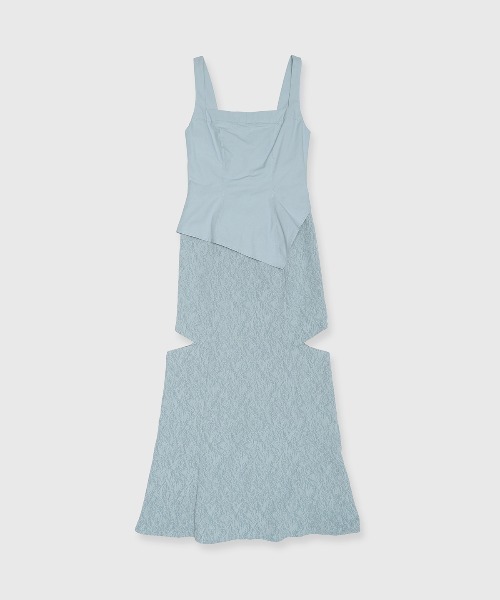 JOSE MOON（ジョゼムーン）の「DOCKING DRESS/ドッキングドレス（ワンピース・レディース・ブラック/サックスブルー・36/38）」の21枚目の写真