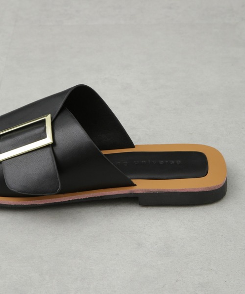NANO universe(ナノユニバース)の「バックルフラットサンダル(サンダル・レディース・ベージュ/ブラック・38/36/37)」の7枚目の写真