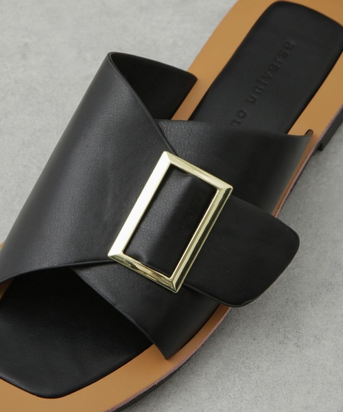 NANO universe(ナノユニバース)の「バックルフラットサンダル(サンダル・レディース・ベージュ/ブラック・38/36/37)」の12枚目の写真