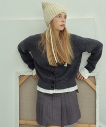 MASHIRO（マシロ）の「【MASHIRO】シャギーコードフラップビーニー/猫耳ニットキャップ（MA）（ニットキャップ/ビーニー）」