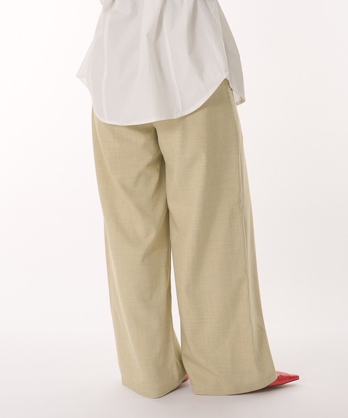 MUHET（ミュエータ）の「【set item】trunks & slacks pants / トランクスセットスラックスパンツ（スラックス・レディース・チャコールグレー/ベージュ・SMALL/MEDIUM）」の18枚目の写真