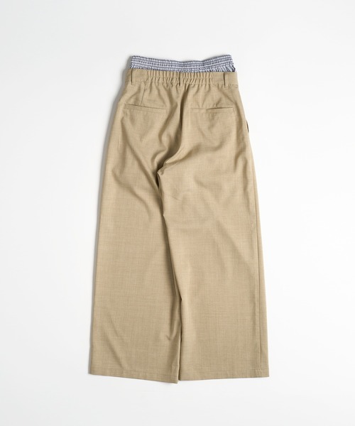 MUHET アソートスラックスパンツ　ベージュ set item】trunks & slacks pants / トランクスセットスラックス