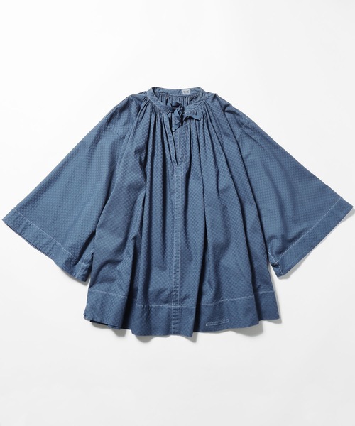ブラウス シャツ YOUNG ＆ OLSEN/ヤングアンドオルセン KARAMI MESH FRENCH TUNIC フレンチチュニック リボン ブラ YOUNG&OLSEN The DRYGOODS STORE ブラウス シャツ YOUNG