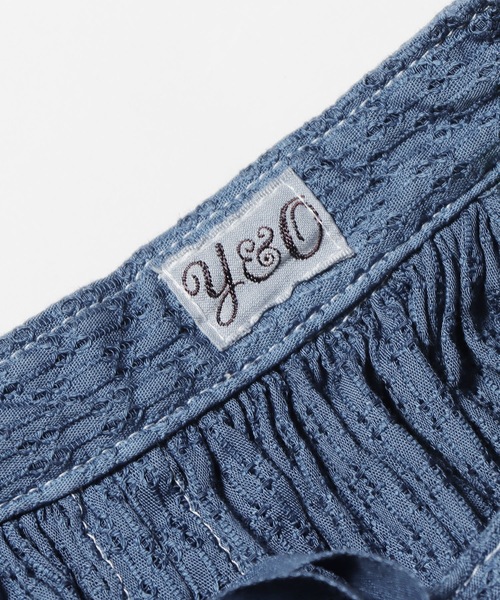 YOUNG&OLSEN The DRYGOODS STORE(ヤングアンドオルセン)の「YOUNG & OLSEN/ヤングアンドオルセン KARAMI MESH FRENCH TUNIC フレンチチュニック リボン ブラウス(シャツ/ブラウス・レディース・ホワイト/イエロー/ブルー・FREE)」の10枚目の写真