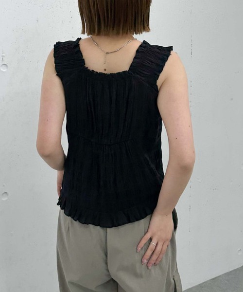 archives（アルシーヴ）の「２ｗａｙコットンドロストブラウス（シャツ/ブラウス・レディース・オフホワイト/ブルー/ブラック・MEDIUM）」の19枚目の写真