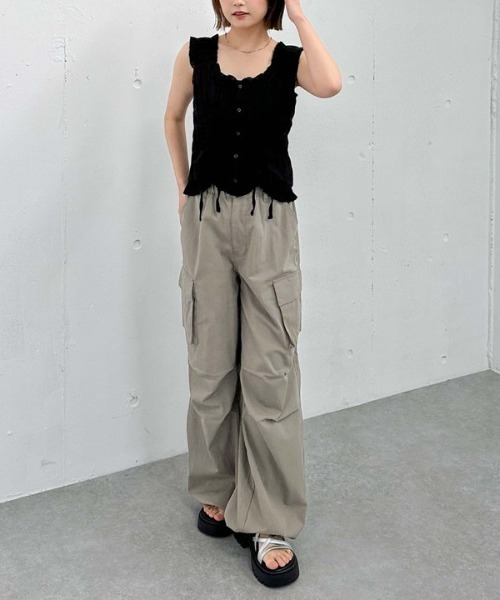 archives（アルシーヴ）の「２ｗａｙコットンドロストブラウス（シャツ/ブラウス・レディース・オフホワイト/ブルー/ブラック・MEDIUM）」の18枚目の写真