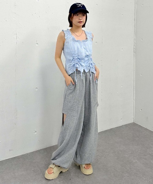 archives（アルシーヴ）の「２ｗａｙコットンドロストブラウス（シャツ/ブラウス・レディース・オフホワイト/ブルー/ブラック・MEDIUM）」の10枚目の写真