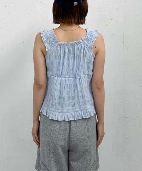 archives（アルシーヴ）の「２ｗａｙコットンドロストブラウス（シャツ/ブラウス・レディース・オフホワイト/ブルー/ブラック・MEDIUM）」の6枚目の写真