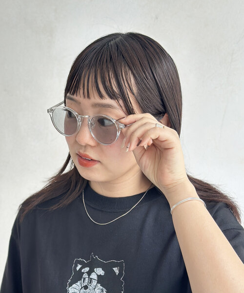 CPCM（シーピーシーエム）の「ボストン型クリアフレームサングラス（サングラス・メンズ・グレー系その他/グレー・FREE）」の7枚目の写真