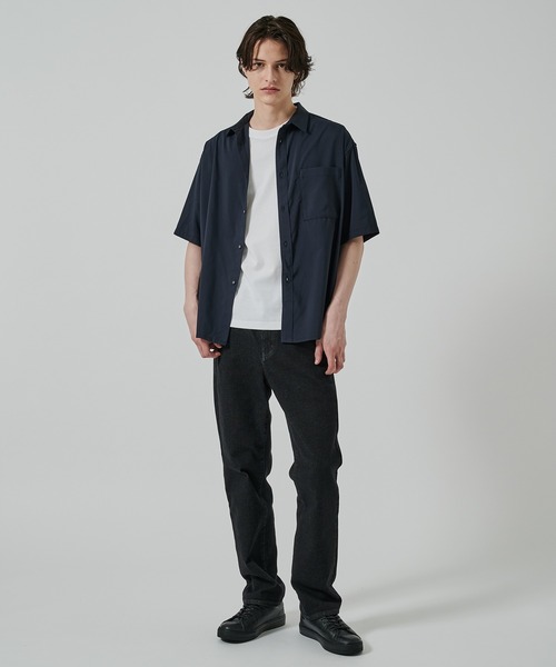 WHITE MOUNTAINEERING（ホワイトマウンテニアリング）の「別注 DRAW CORD S/S POCKET SHIRTS（シャツ/ブラウス・メンズ・ネイビー/グレー/ブラック・1/2）」の7枚目の写真