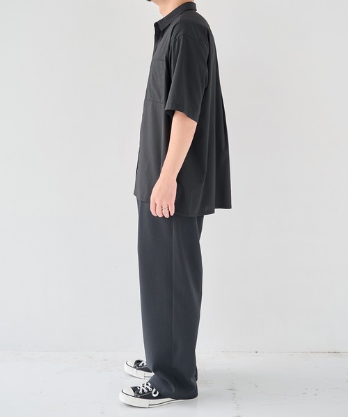 WHITE MOUNTAINEERING(ホワイトマウンテニアリング)の「【White Mountaineering/ホワイトマウンテニアリング】別注 DRAW CORD S/S POCKET SHIRTS(シャツ/ブラウス・メンズ・ネイビー/グレー/ブラック・1/2)」の16枚目の写真