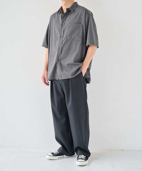 WHITE MOUNTAINEERING(ホワイトマウンテニアリング)の「【White Mountaineering/ホワイトマウンテニアリング】別注 DRAW CORD S/S POCKET SHIRTS(シャツ/ブラウス・メンズ・ネイビー/グレー/ブラック・1/2)」の18枚目の写真