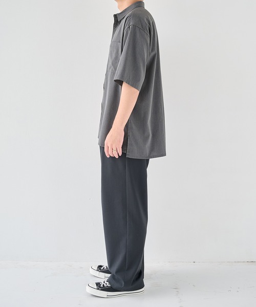 WHITE MOUNTAINEERING(ホワイトマウンテニアリング)の「【White Mountaineering/ホワイトマウンテニアリング】別注 DRAW CORD S/S POCKET SHIRTS(シャツ/ブラウス・メンズ・ネイビー/グレー/ブラック・1/2)」の19枚目の写真