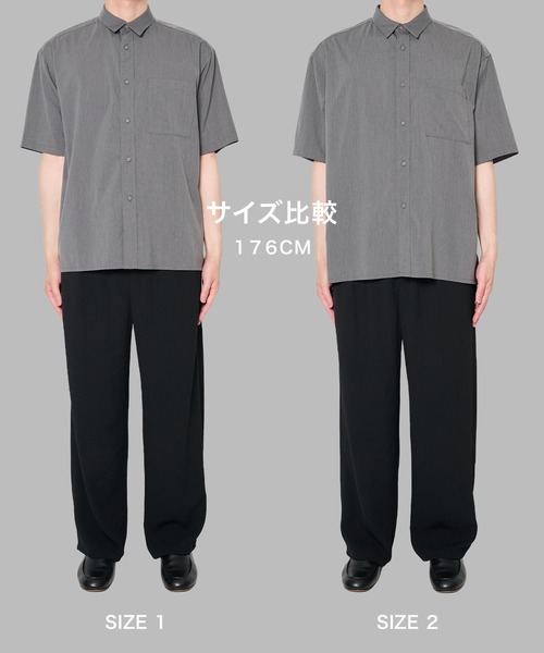 WHITE MOUNTAINEERING(ホワイトマウンテニアリング)の「【White Mountaineering/ホワイトマウンテニアリング】別注 DRAW CORD S/S POCKET SHIRTS(シャツ/ブラウス・メンズ・ネイビー/グレー/ブラック・1/2)」の14枚目の写真
