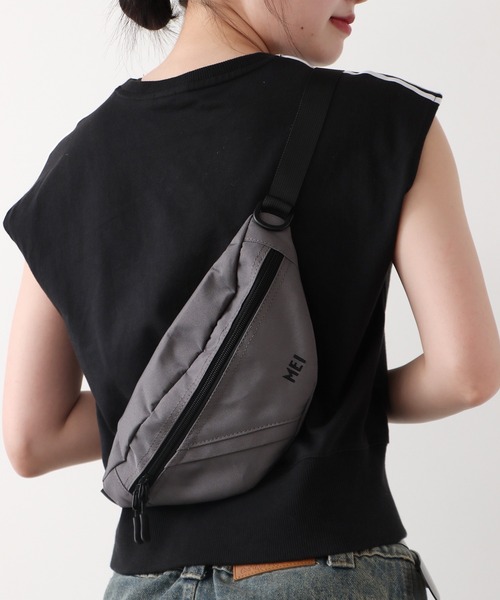 MEI（メイ）の「MEI/メイ BOTTOMLINE S ショルダーバッグ（ショルダーバッグ・メンズ・ネイビー/グレー/ブラック・FREE）」の2枚目の写真