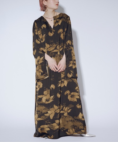 Ezick(エジック)の「長袖ワンピース(ワンピース・レディース・グリーン・FREE)」の3枚目の写真