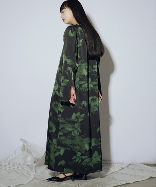 Ezick(エジック)の「長袖ワンピース(ワンピース・レディース・グリーン・FREE)」の9枚目の写真